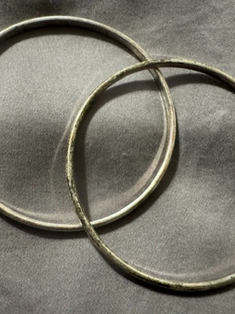 Set of silver bracelets